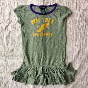 Sporty gray drop waist dress